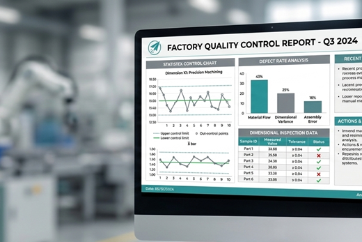 Manufacturing report automation example